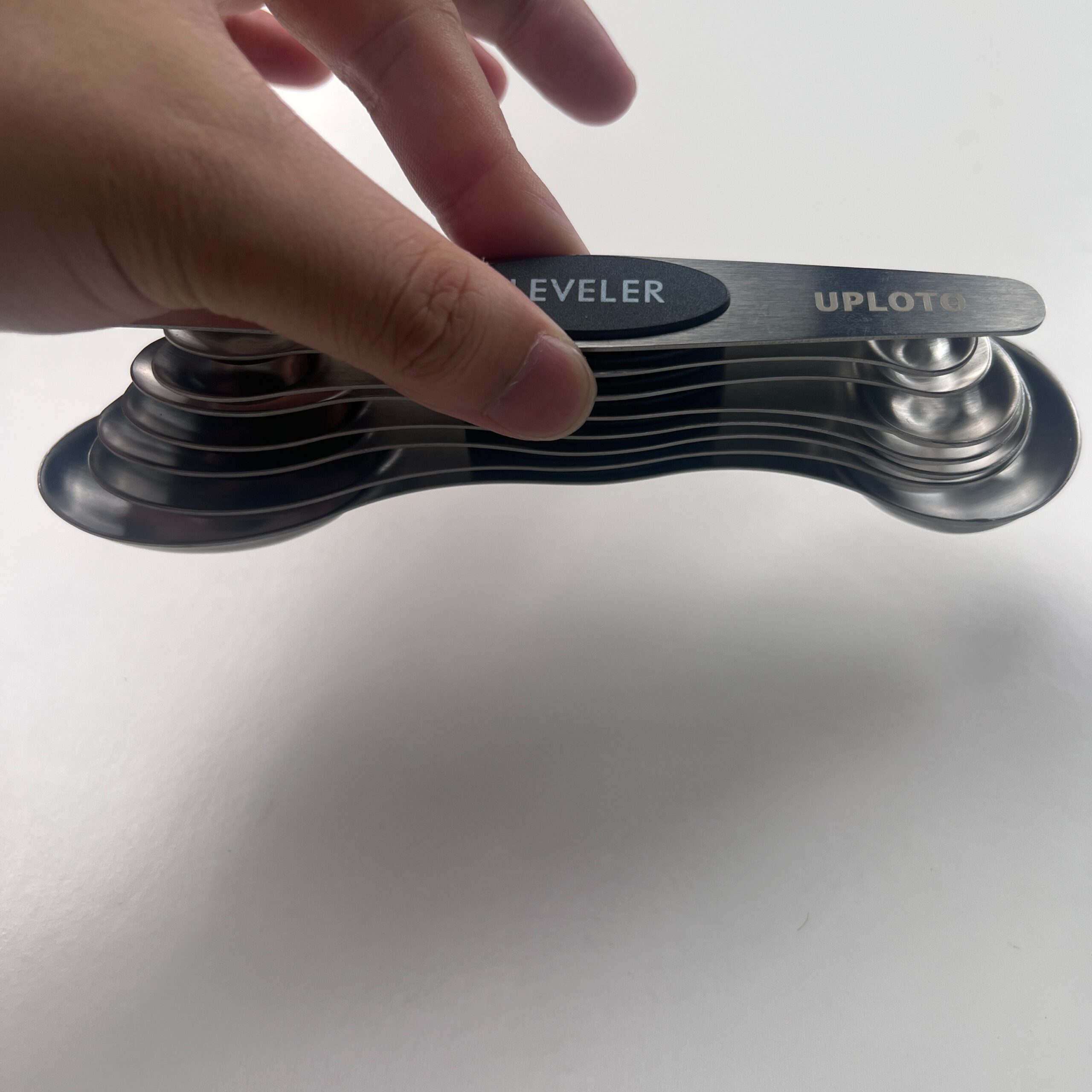UPLOTO Magnetic Measuring Spoons Set Black (Set of 8) - Image 7