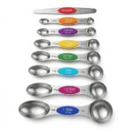 UPLOTO Magnetic Measuring Spoons Set Colorful (Set of 8)
